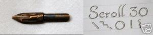 William Mitchell Scroll Nib No. 30