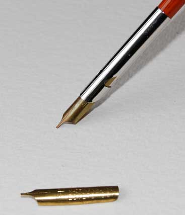 relief dip pen nib by r esterbrook